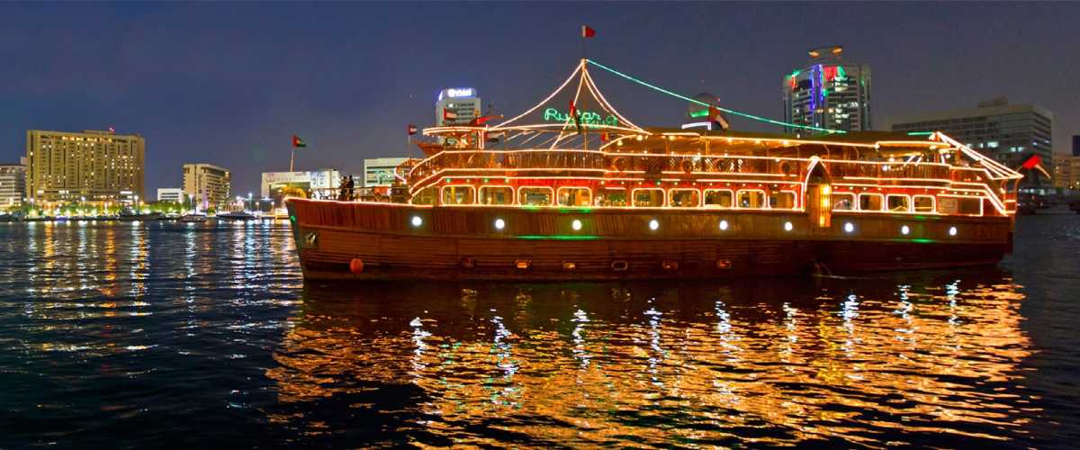 dhow cruise with dinner creek dubai  with transfers